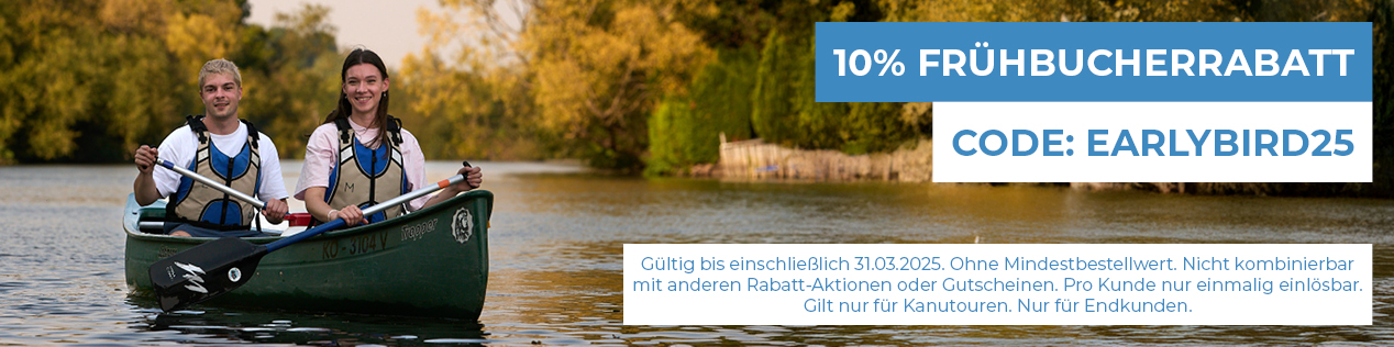 Frühbucherrabatt 10% mit dem Code earlybird25