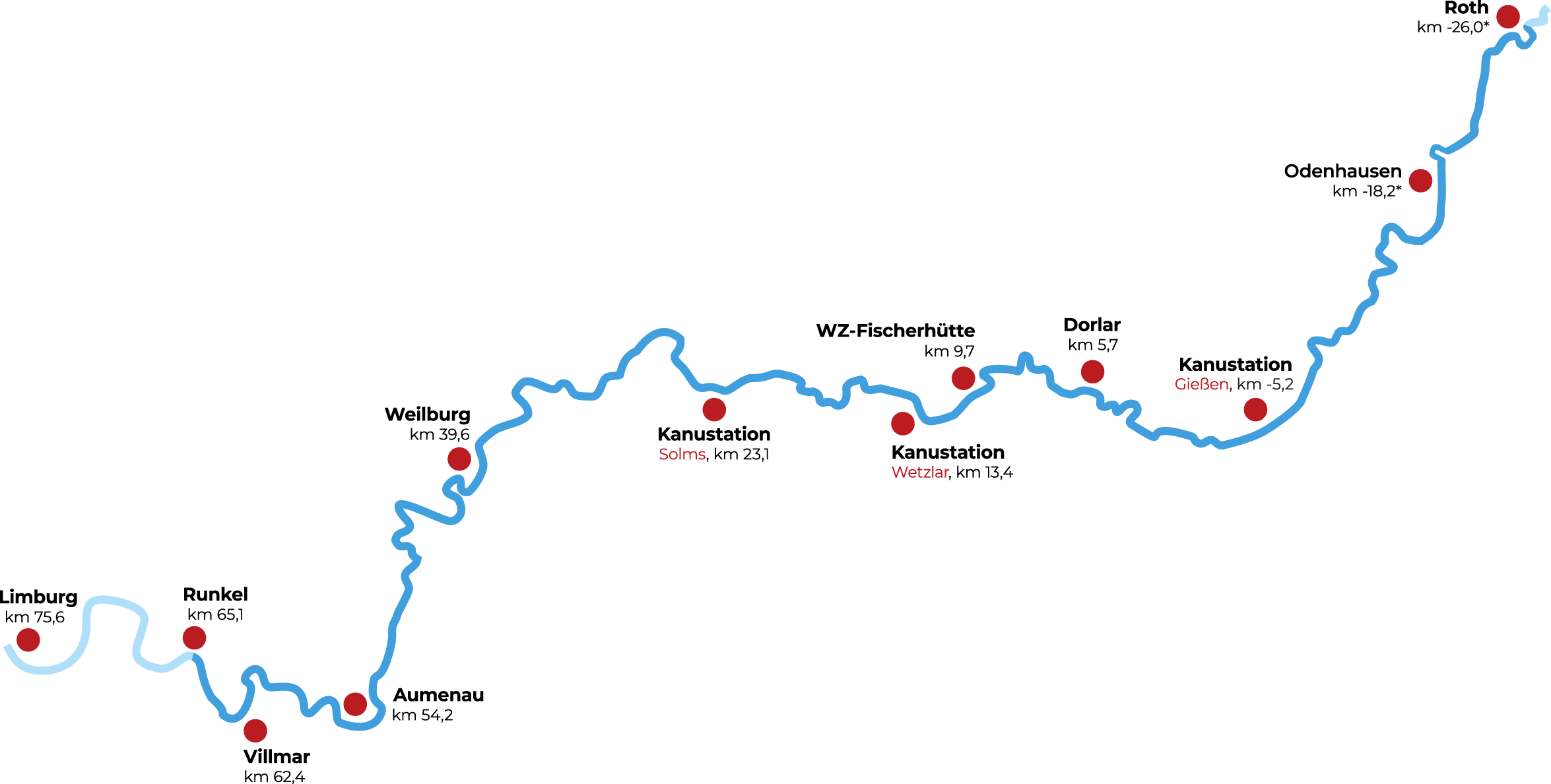 Lahnkarte Roth - Runkel