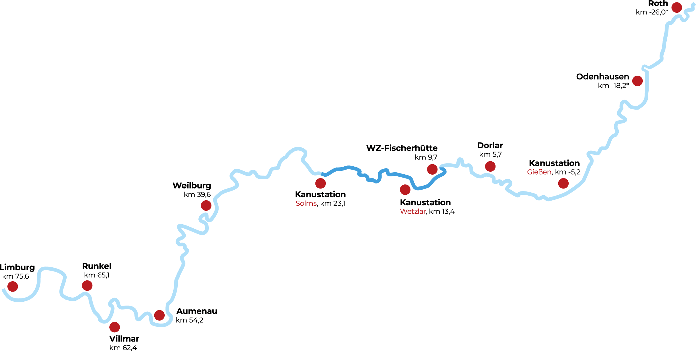 Lahnkarte Wetzlar-Fischerhütte - Solms